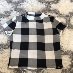 Buffalo plaid crop top